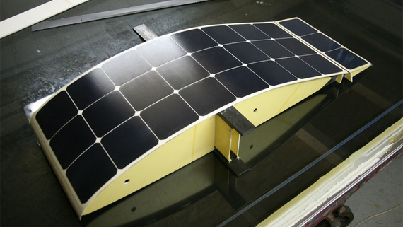 Solarzelle auf Flügel